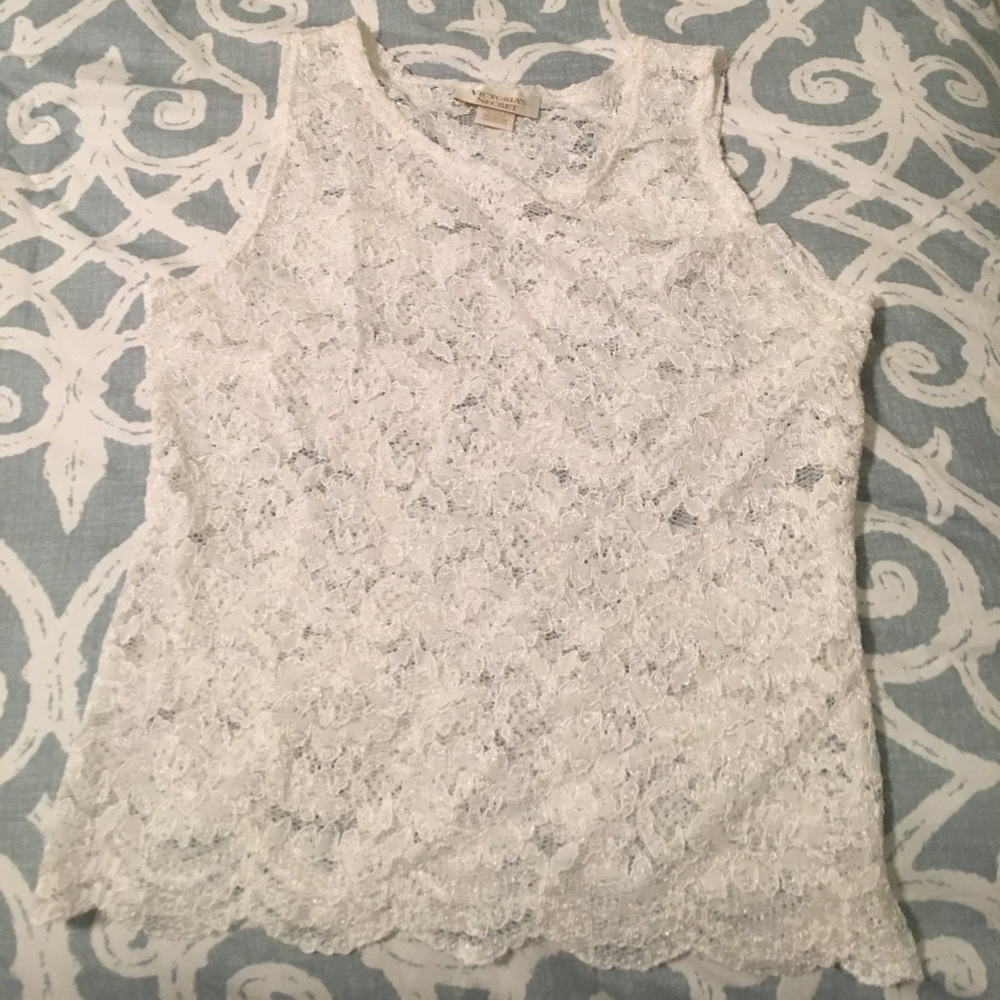 Victoria's secret lacy tank top