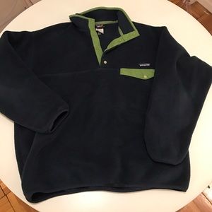 Navy Patagonia Synchilla Fleece Pullover