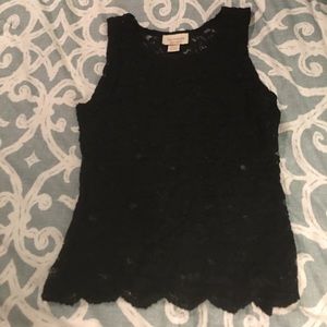 Victoria's secret black lace tank