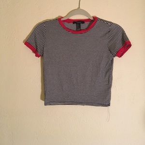 Striped ringer tee