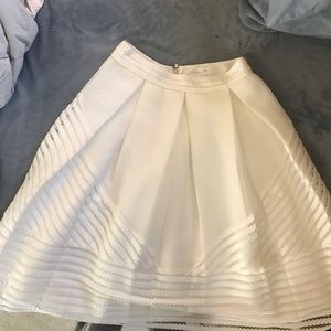 Cream Midi Skirt - Sz. Medium