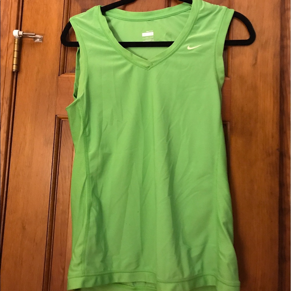 Green Nike tank