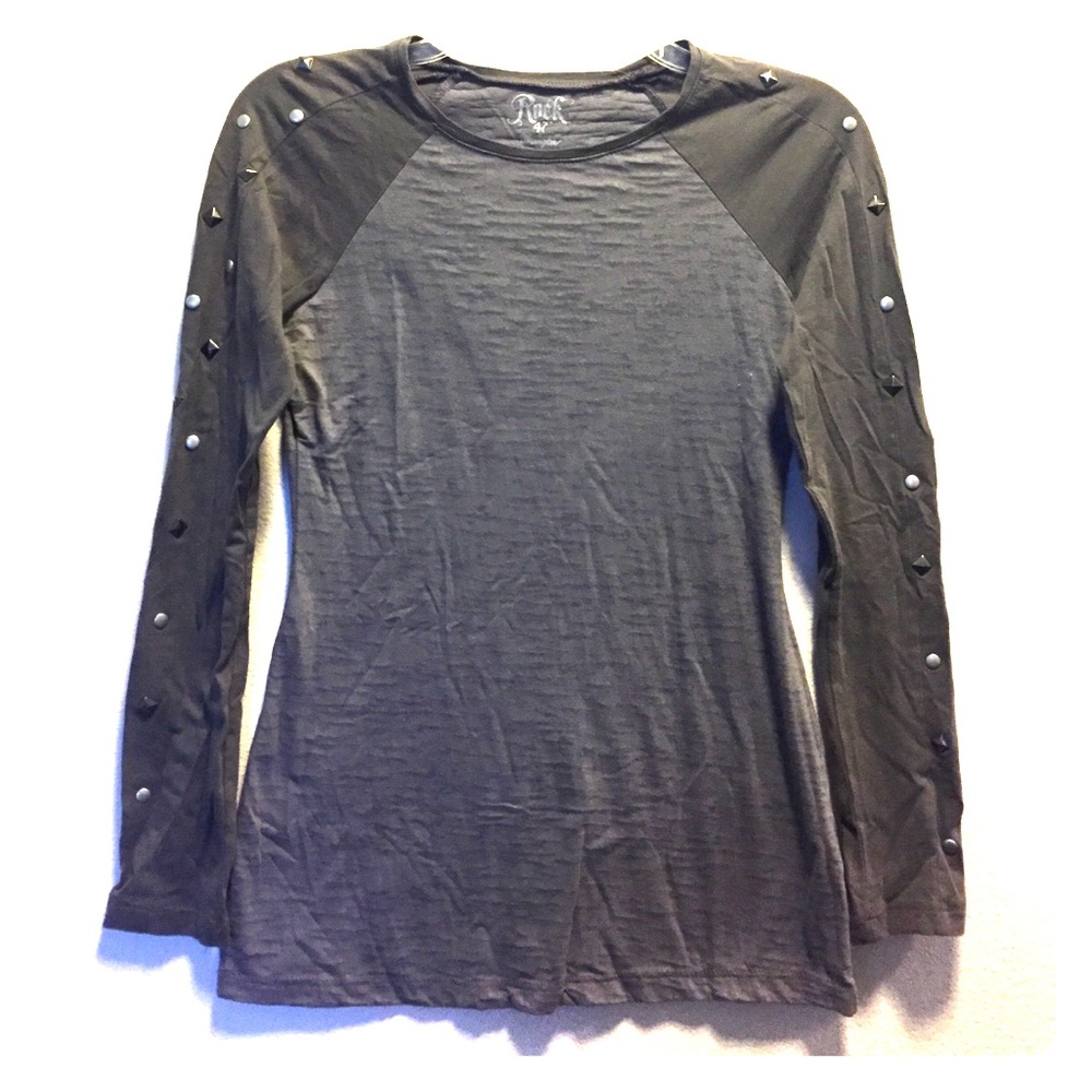 Studded gray long sleeve