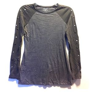 Studded gray long sleeve