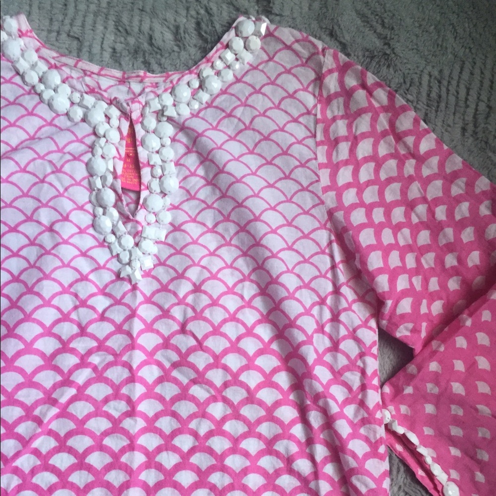 Mermaid Scale Beaded Tunic