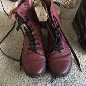 Doc Marten Maroon Boots