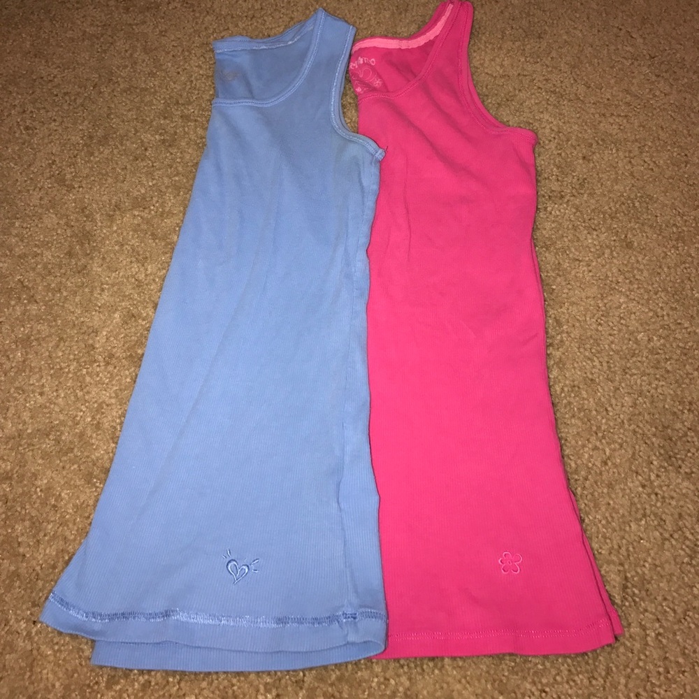 Justice/ Limited Too ribbed tank top set of two
