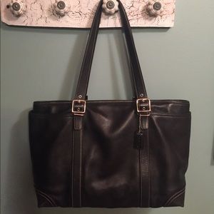 Coach leather tote