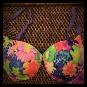 Floral Victoria's Secret push-up bra
