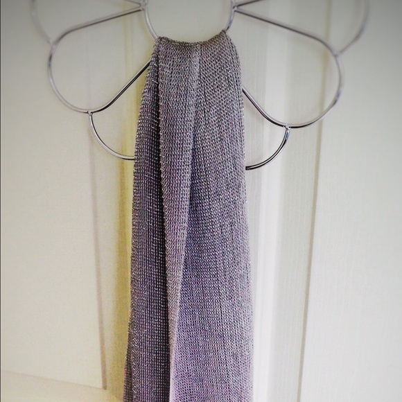 Silver tone scarf NWT - Picture 3 of 5