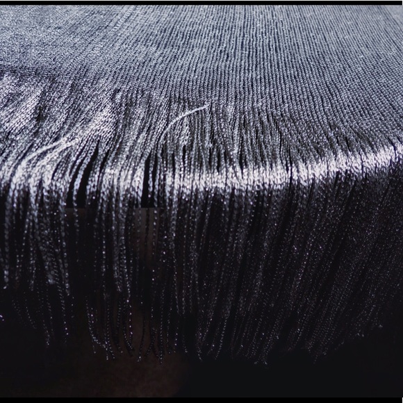 Silver tone scarf NWT - Picture 4 of 5