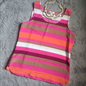 LOFT Striped Tank - Excellent Condition