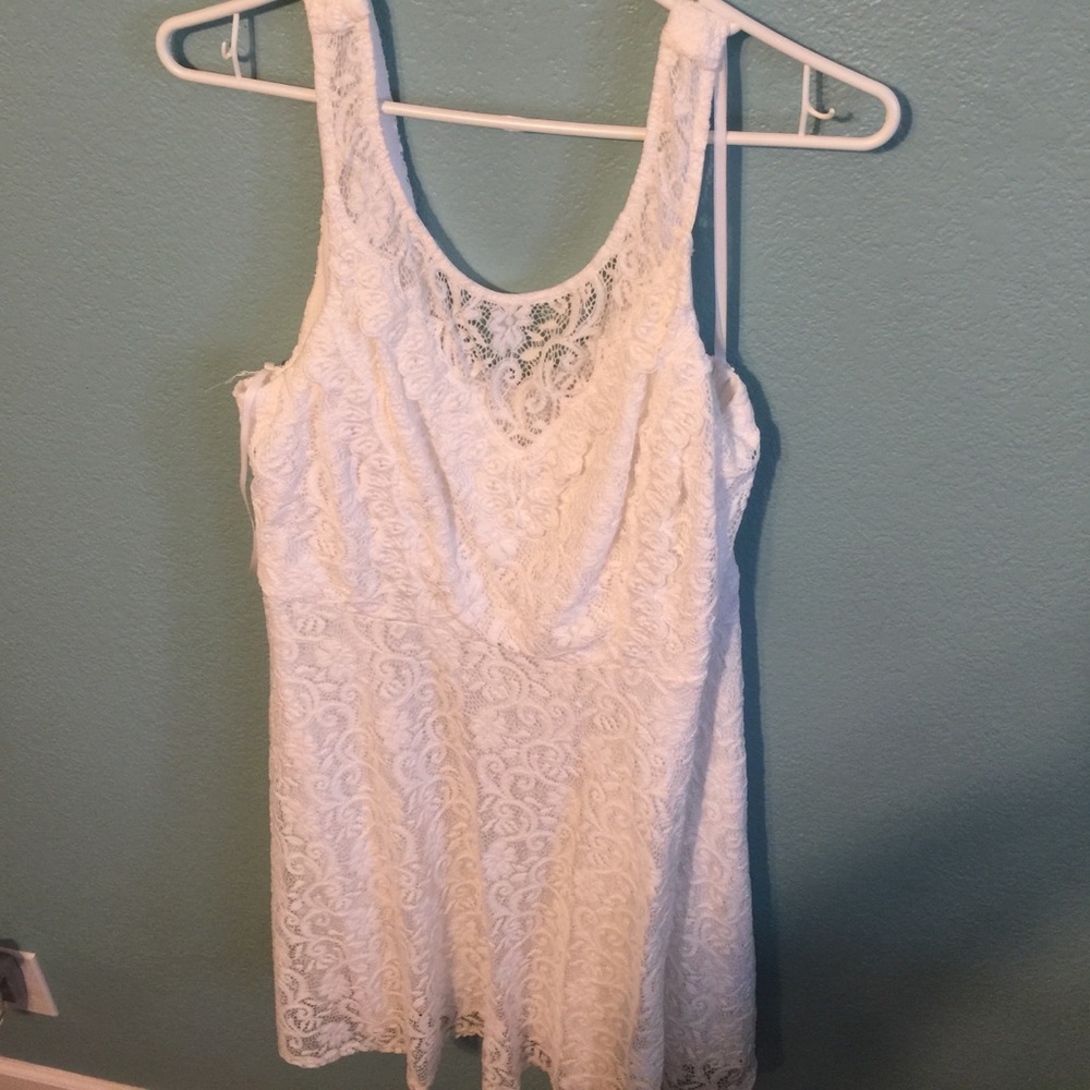 White dress . Perfect length