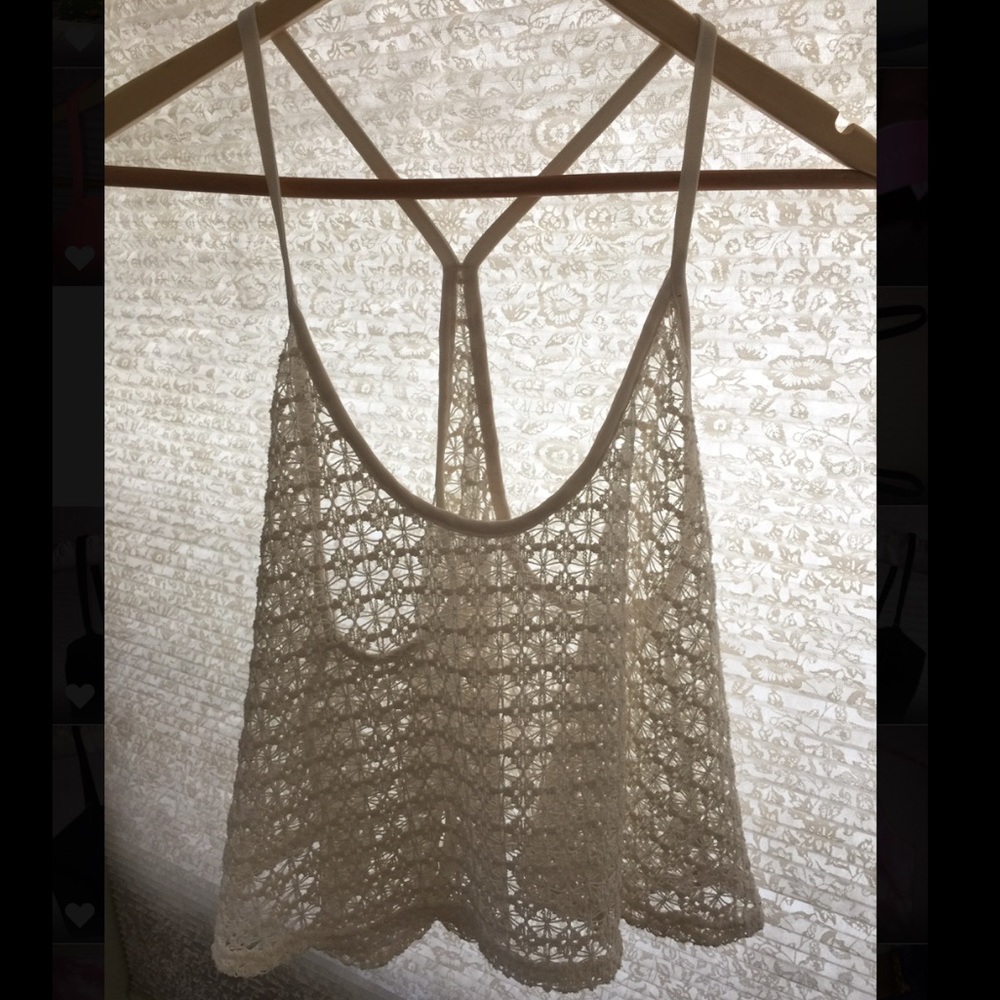 Victoria's Secret PINK Crotchet Racerback Top