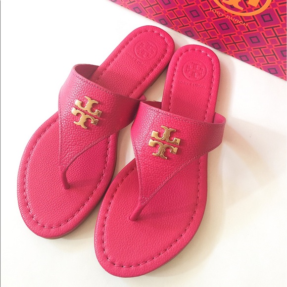 🎉Sale🎉NIB Tory Burch Laura flat thong/sandal SZ7 - Picture 2 of 4