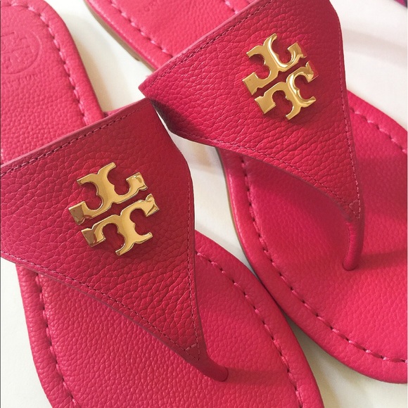 🎉Sale🎉NIB Tory Burch Laura flat thong/sandal SZ7 - Picture 3 of 4
