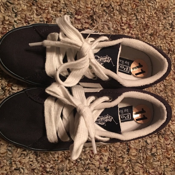 New Ralph Lauren Polo boys shoes size 11 Navy - Picture 2 of 4