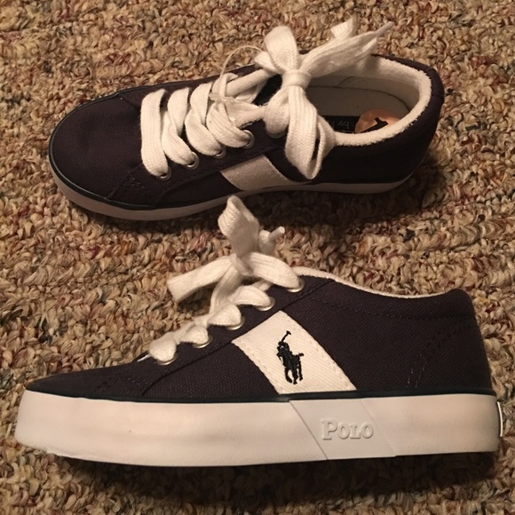New Ralph Lauren Polo boys shoes size 11 Navy - Picture 3 of 4