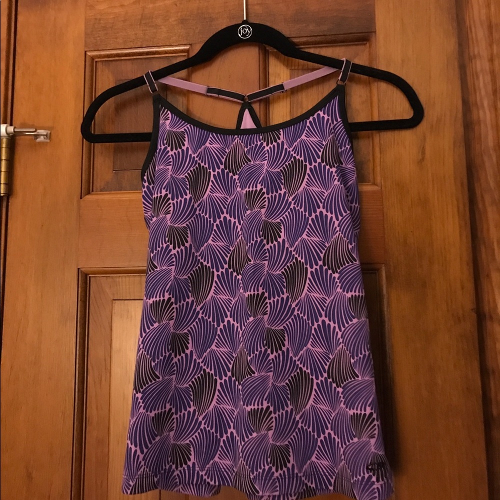 Target black and purple workout tank