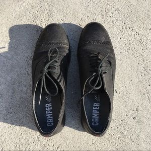 Camper Alicante black leather shoes