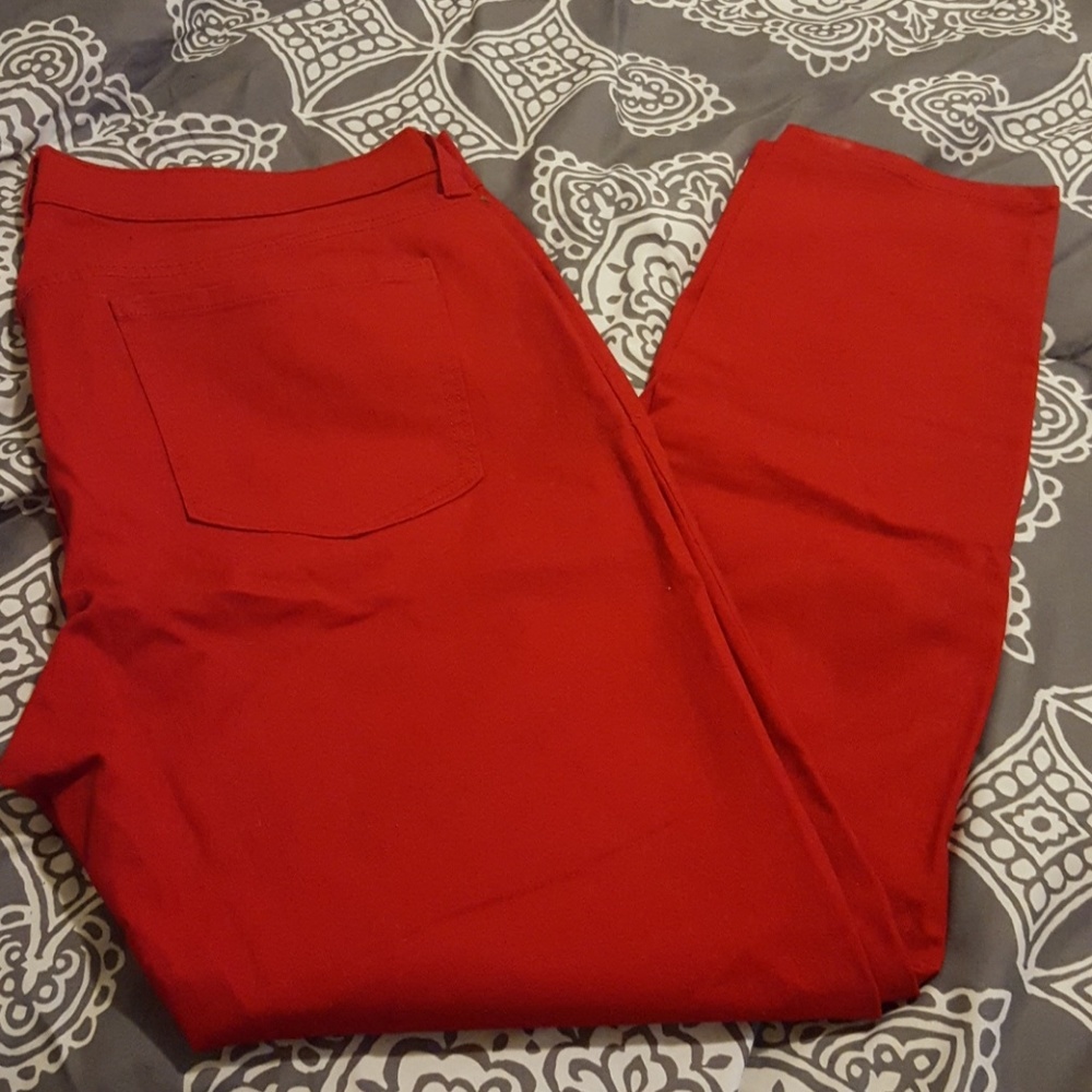 Candy Apple Red Skinny Jeans