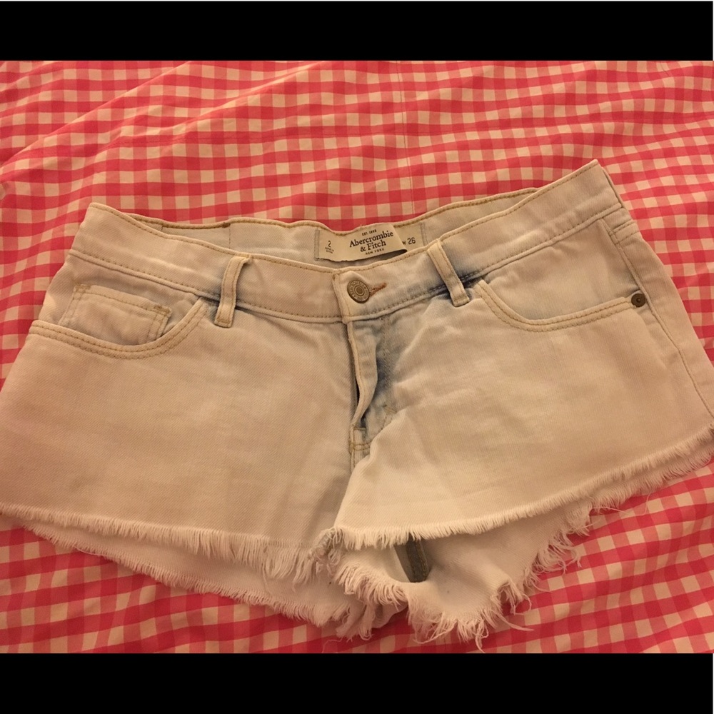 Abercrombie & Fitch Light Blue Denim Shorts