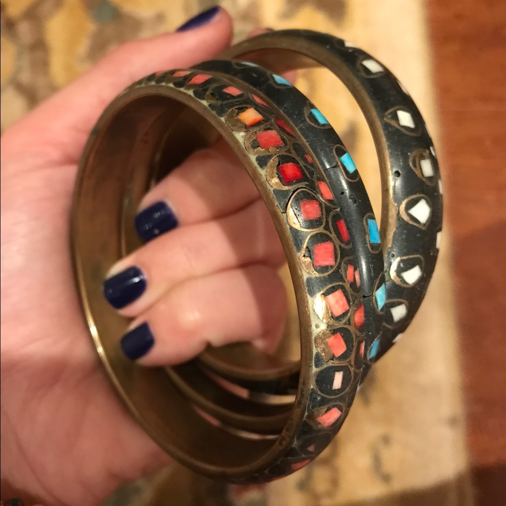 Three chunky bangles
