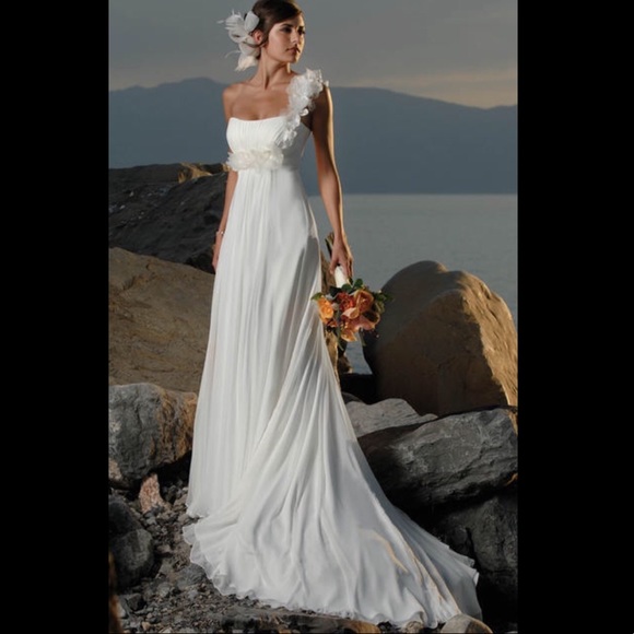 4 Small Maggie Sottero Wedding Dress Gown beach - Picture 3 of 8