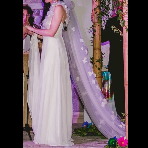 4 Small Maggie Sottero Wedding Dress Gown beach - Picture 7 of 8