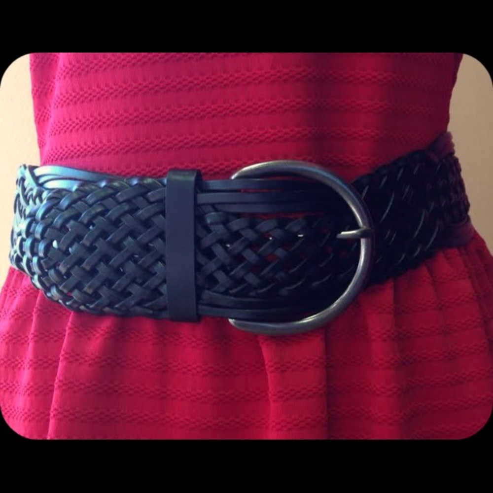 Wide Braided Belt