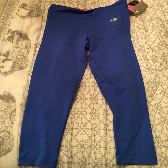 Kids blue and pink capris size 10/12 - Picture 1 of 4