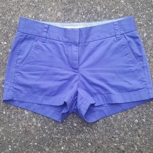 J. Crew Chino Broken In Shorts in Purple