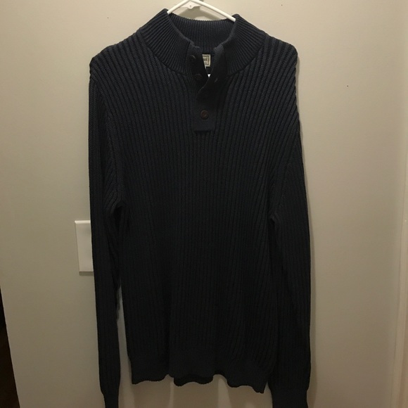 LL BEAN Blue Sweater - Picture 1 of 3