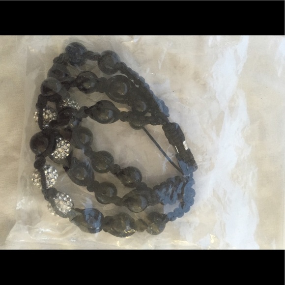 Shamballa Style Triple Row Bracelet - Picture 4 of 4