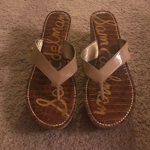 Sam Edelman Sandal Wedge Nude Size 10