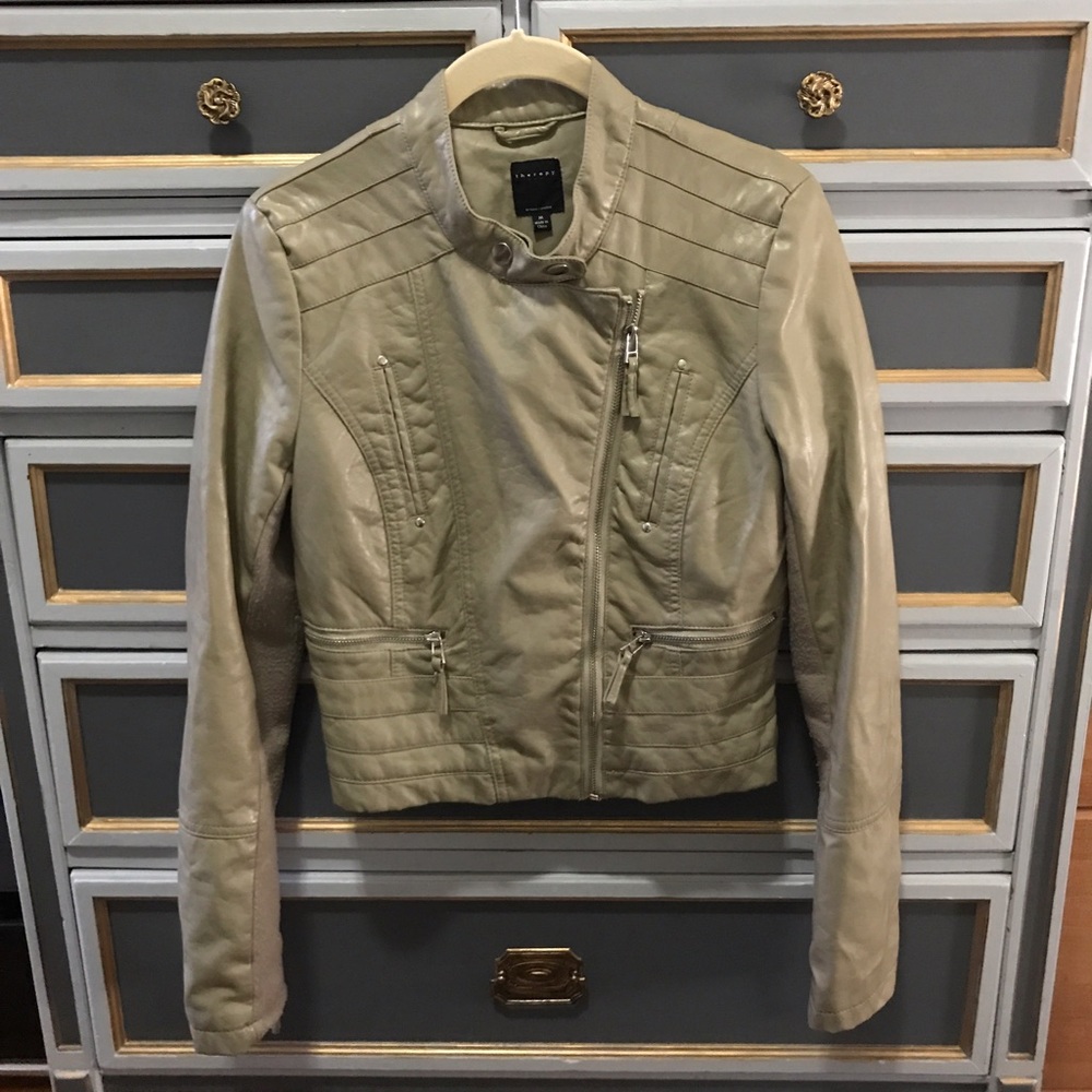 Faux leather jacket