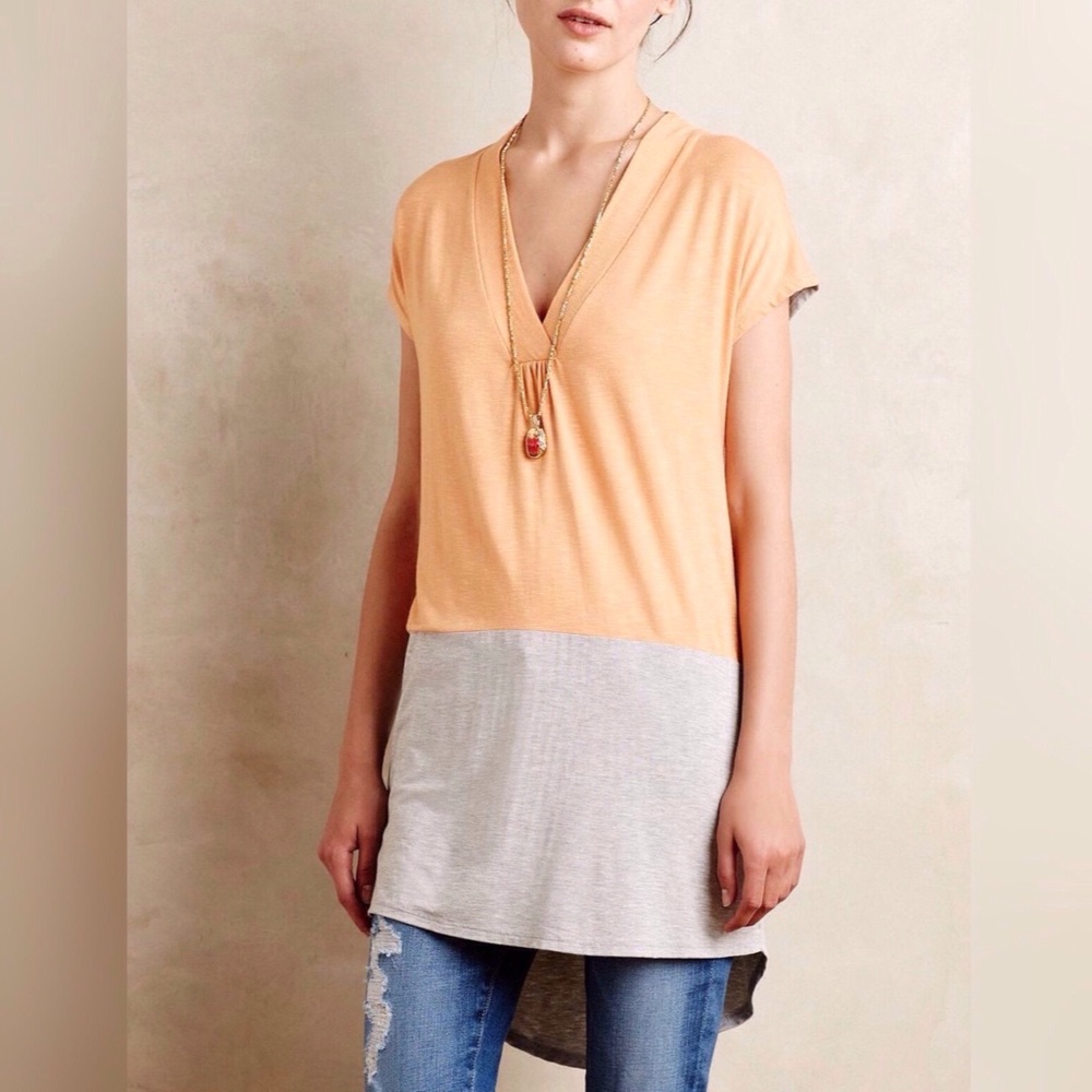 Anthropologie Colorblock Tunic