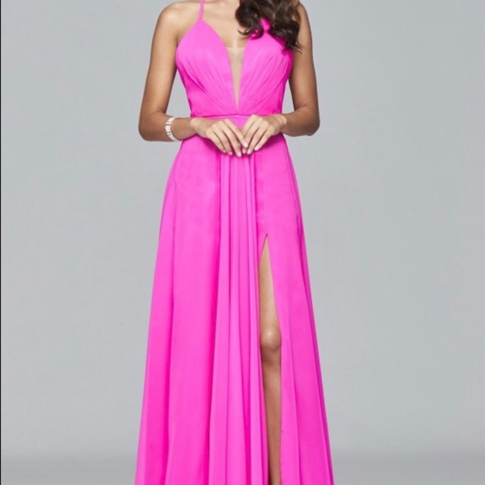 hot pink faviana 7747