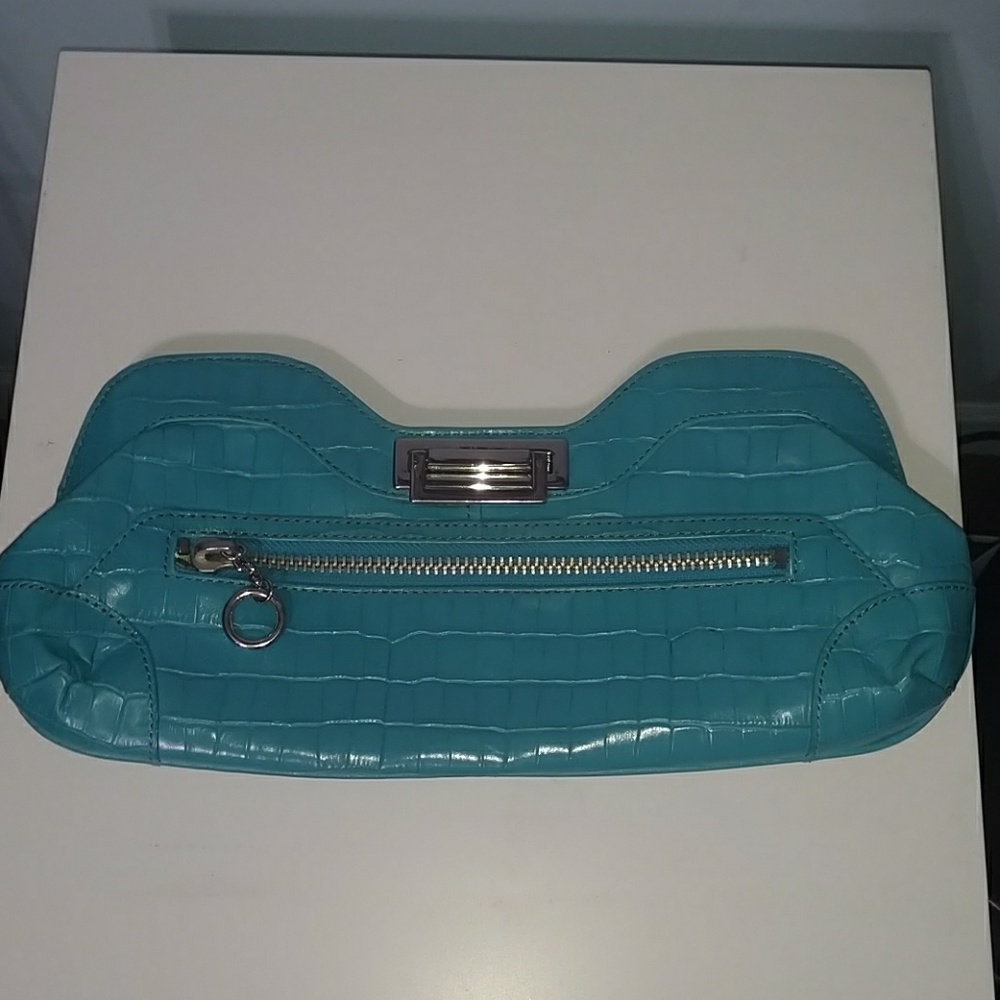 Turquoise clutch