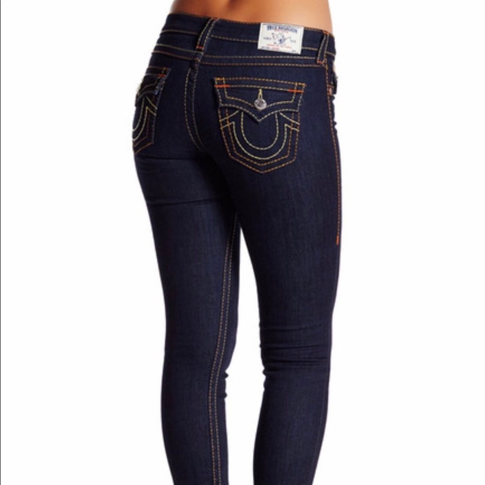 True Religion skinny denim with flap