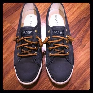 Navy Sperry Sneakers