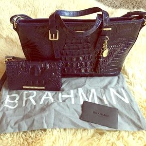 Beautiful blue Brahmin bag