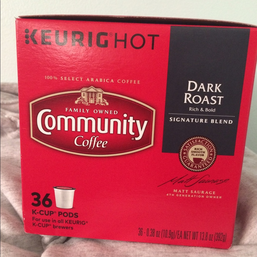 KEURIG HOT COMMUNITY COFFEE 36 CUPS (Dark Roast)