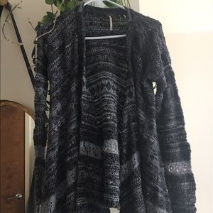 Free people grey cardigan medium