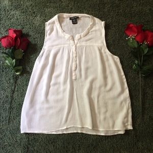 White sheer top