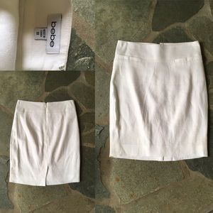 bebe linen skirt