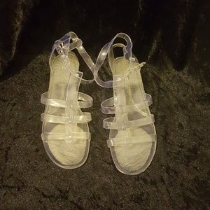 Clear gelly sandals