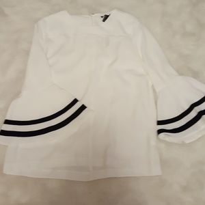 White blouse w bell sleeves
