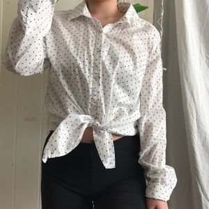 Butterfly Button-Up Blouse
