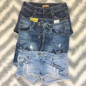 ✨SALE✨Lot of 4 Denim Shorts
